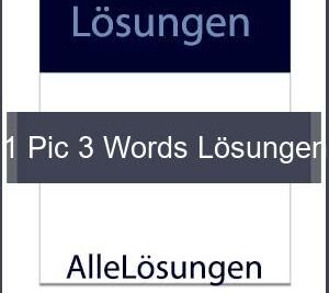 1 Pic 3 Words Lösungen - Lösungen PDF bild von Portada