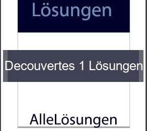 Decouvertes 1 Lösungen - Lösungen PDF bild von Portada