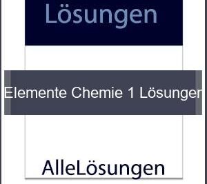 Elemente Chemie 1 Lösungen - Lösungen PDF bild von Portada