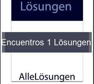 Encuentros 1 Lösungen Pdf - Lösungen PDF bild von Portada