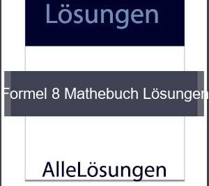 Formel 8 Mathebuch Lösungen - Lösungen PDF bild von Portada