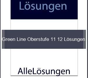 Green Line Oberstufe 11 12 Lösungen Online - Lösungen PDF bild von Portada