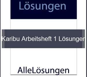 Karibu Arbeitsheft 1 Lösungen - Lösungen PDF bild von Portada