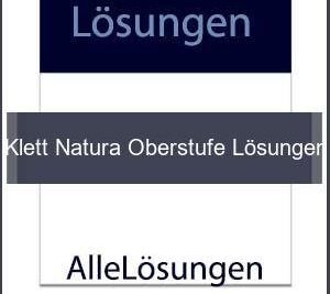 Klett Natura Oberstufe Lösungen - Lösungen PDF bild von Portada