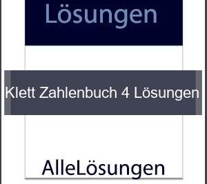 Klett Zahlenbuch 4 Lösungen Pdf - Lösungen PDF bild von Portada