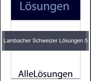 Lambacher Schweizer Lösungen 5 - Lösungen PDF bild von Portada