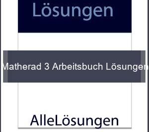 Matherad 3 Arbeitsbuch Lösungen - Lösungen PDF bild von Portada