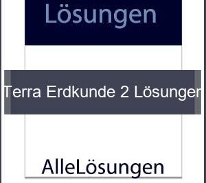 Terra Erdkunde 2 Lösungen - Lösungen PDF bild von Portada