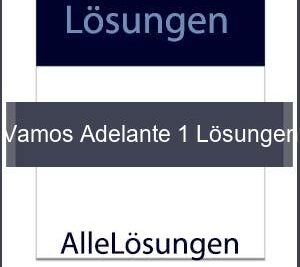 Vamos Adelante 1 Lösungen - Lösungen PDF bild von Portada